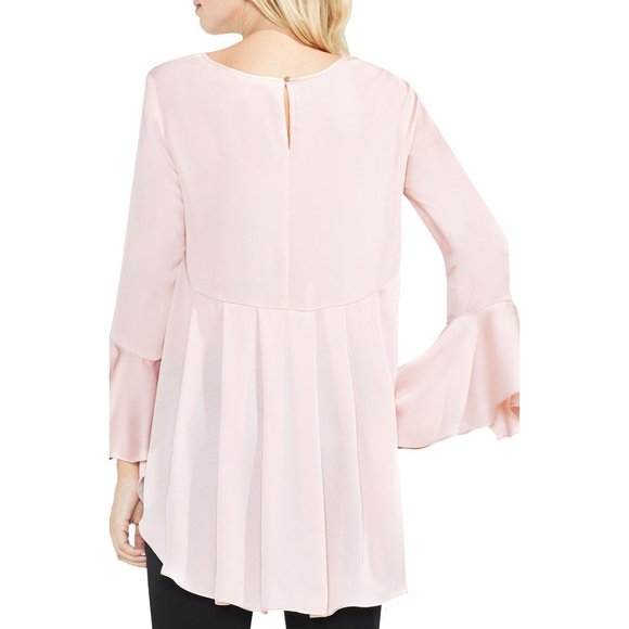 NWT Vince Camuto Bell Sleeve High-Low Blouse Top - Picture 2 of 3